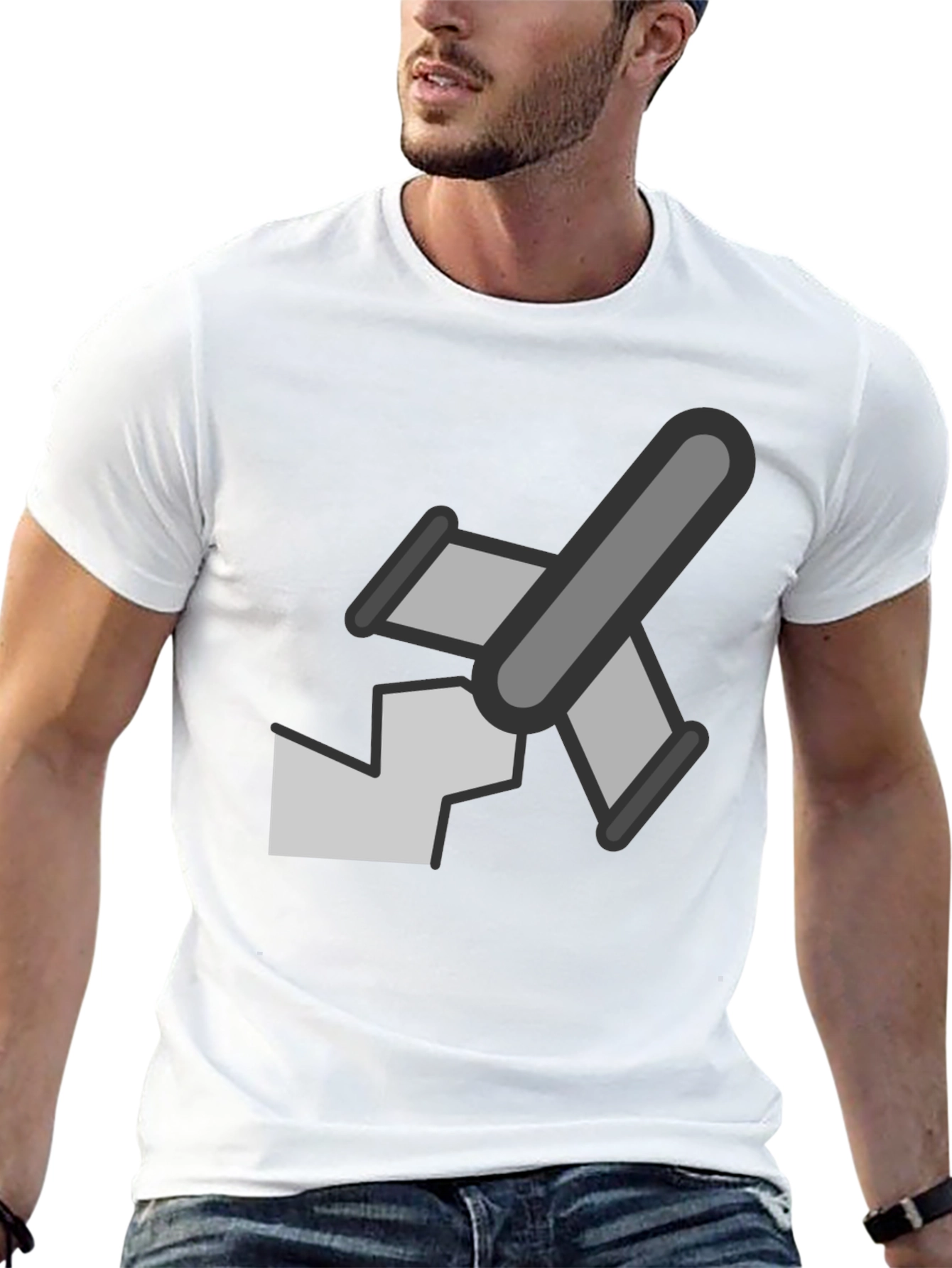 Graphic Tee - Abstract Plane Design