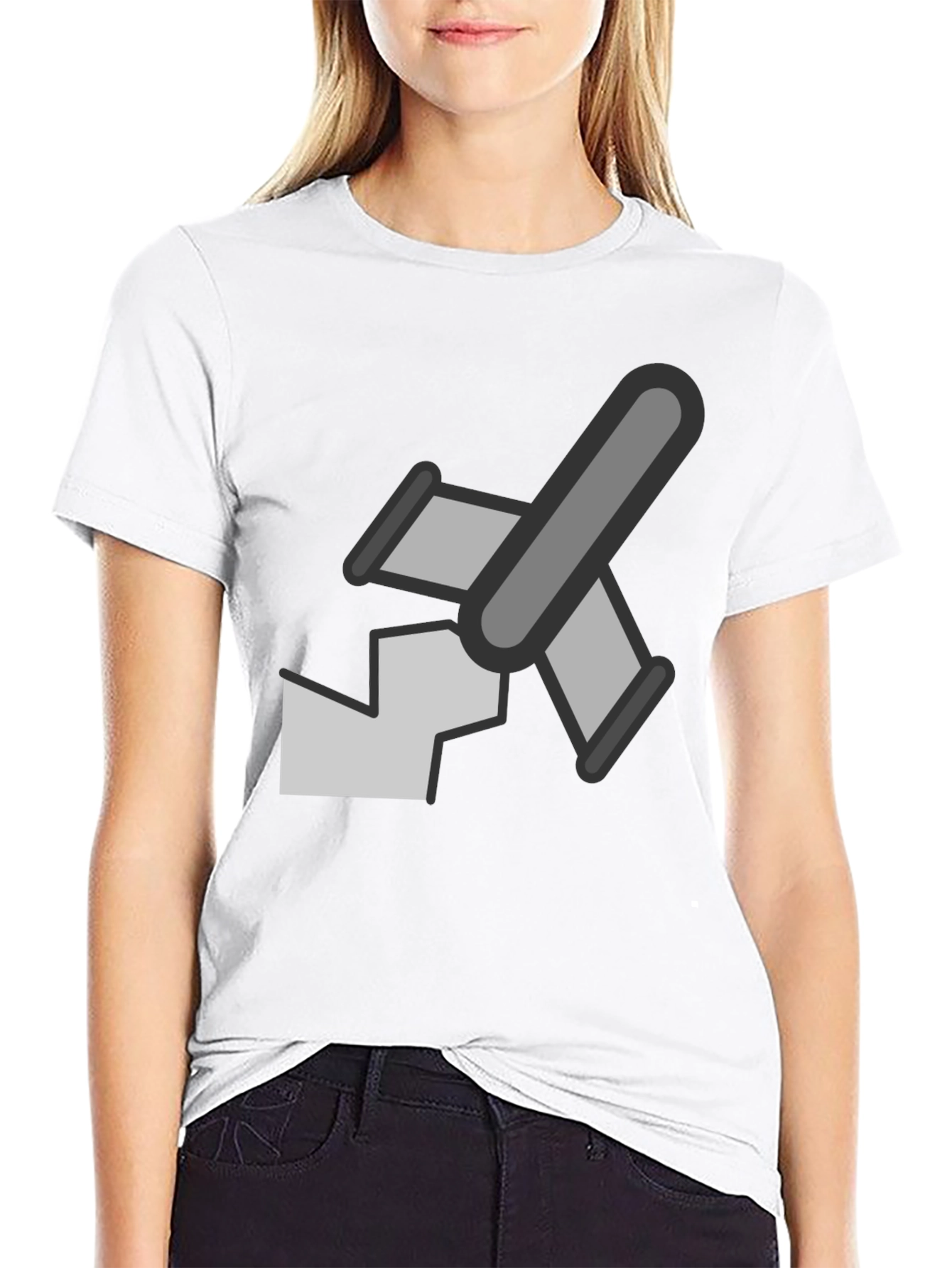 Graphic Tee - Abstract Plane Design