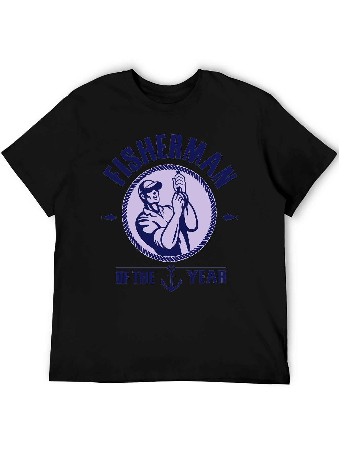 Fisherman of the Year Graphic T-Shirt - Black