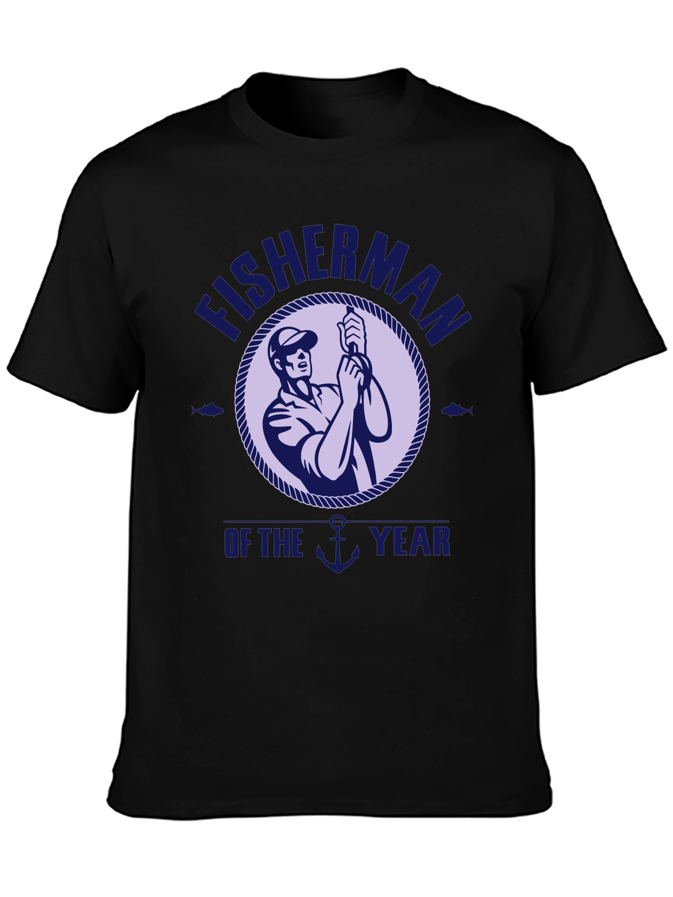 Fisherman of the Year Graphic T-Shirt - Black