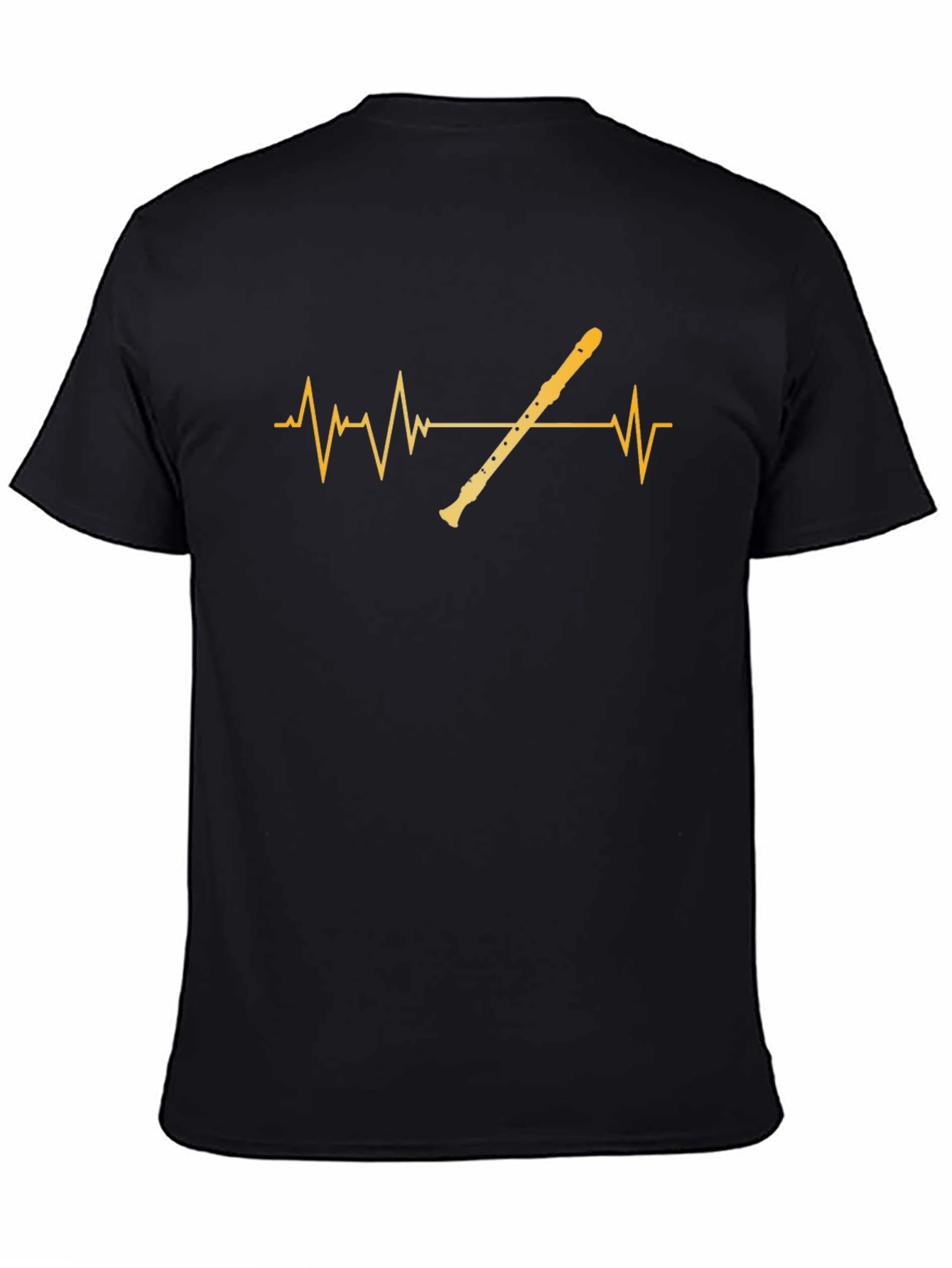 Flute Heartbeat T-Shirt - Music Lover Tee