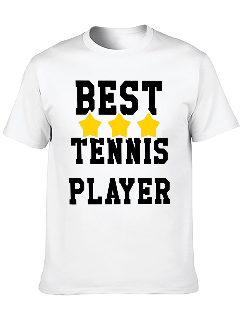 Best Tennis Player Graphic T-Shirt - Black