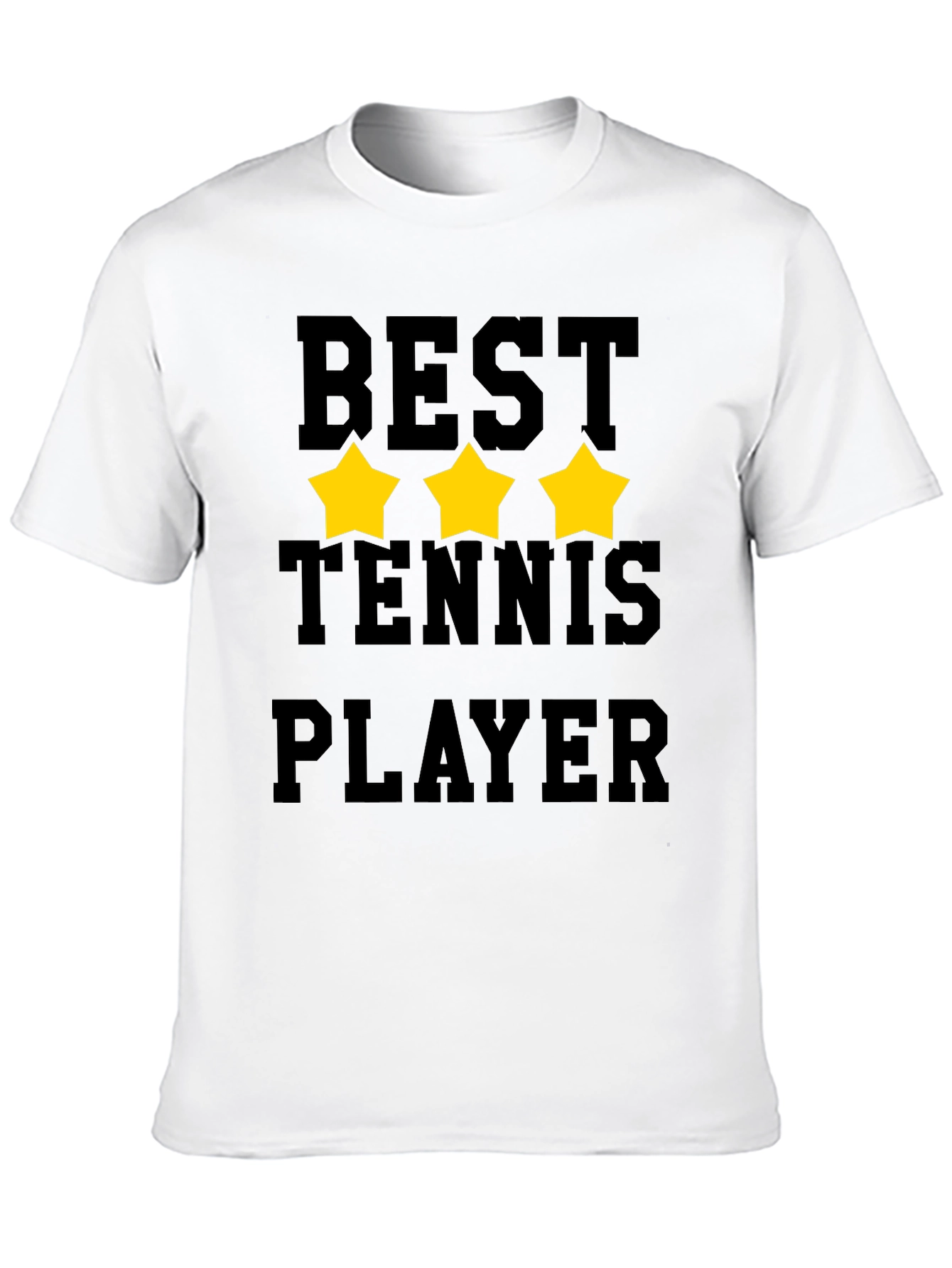 Best Tennis Player Graphic T-Shirt - Black