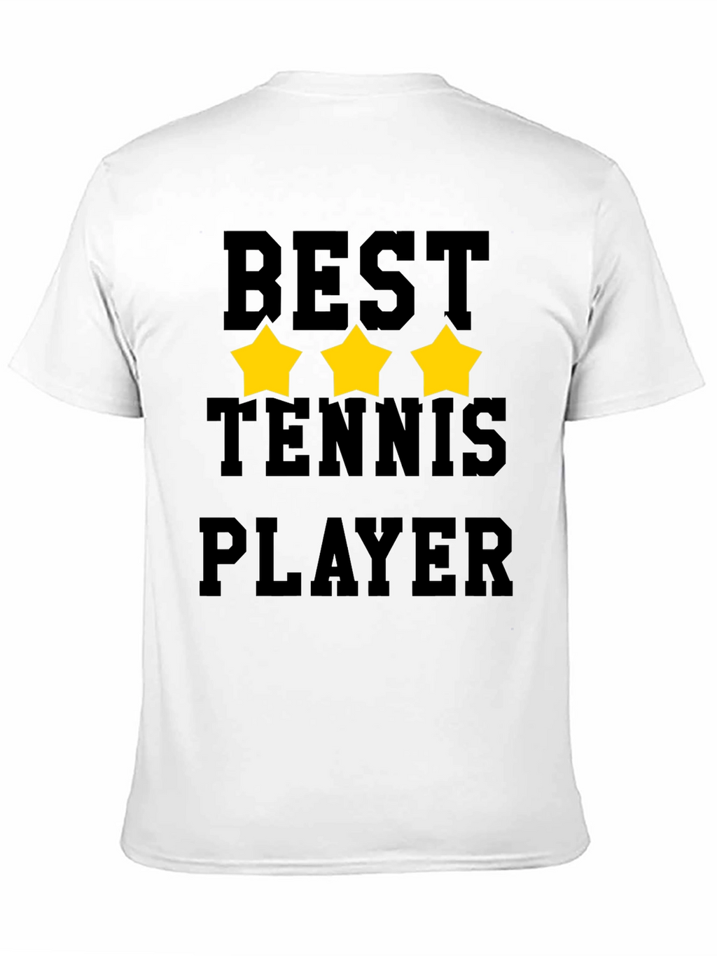 Best Tennis Player Graphic T-Shirt - Black