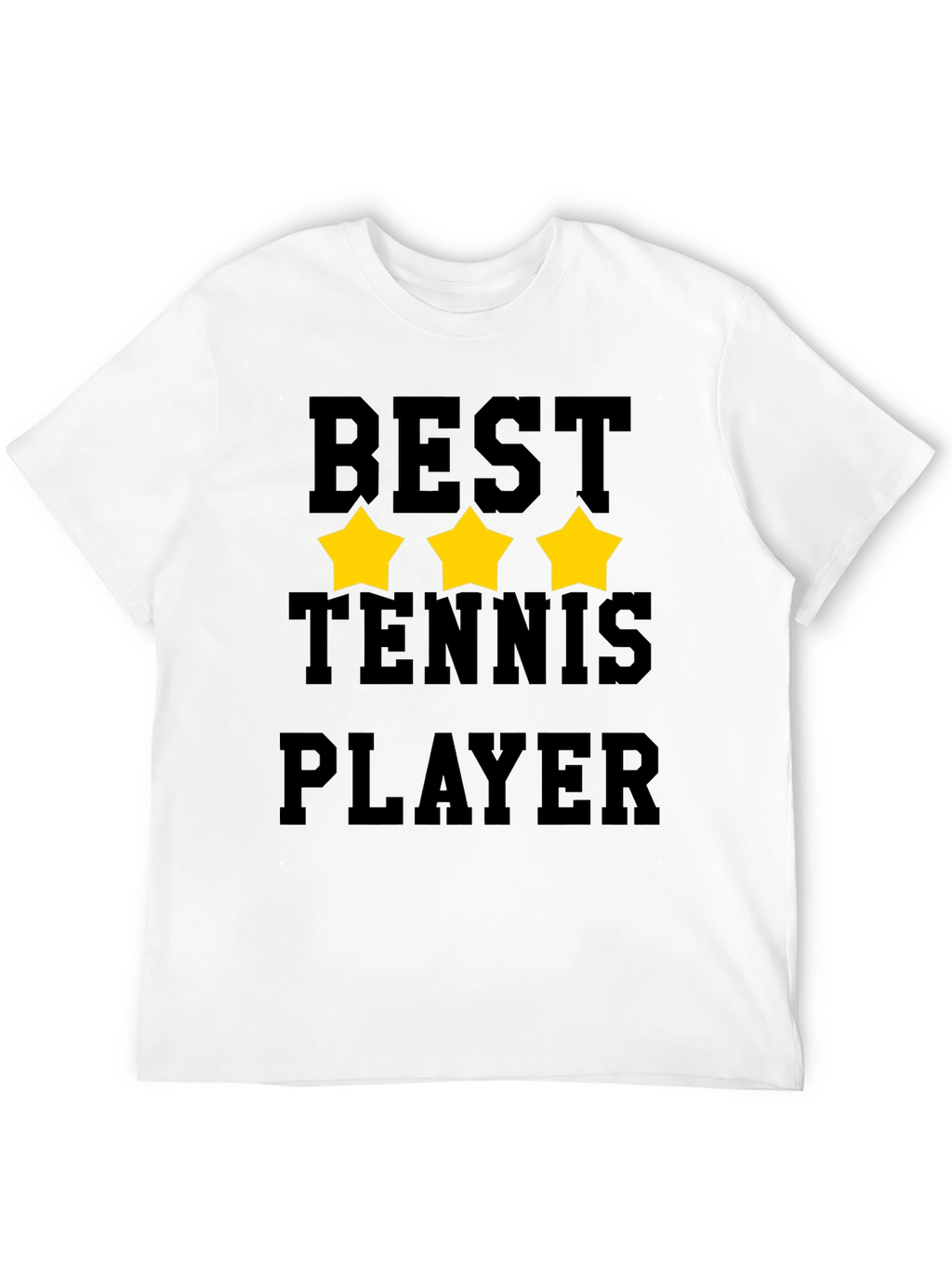 Best Tennis Player Graphic T-Shirt - Black