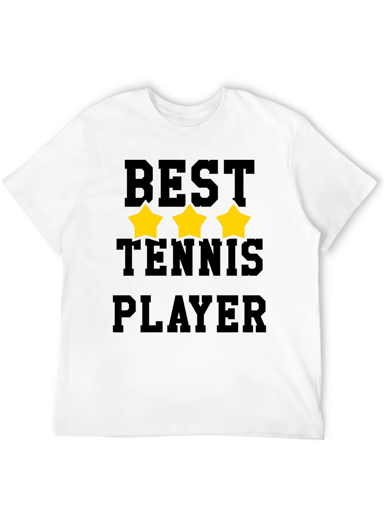 Best Tennis Player Graphic T-Shirt - Black