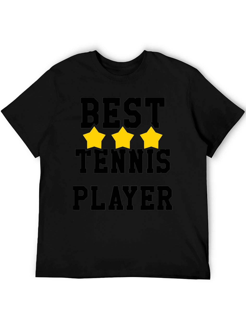 Best Tennis Player Graphic T-Shirt - Black