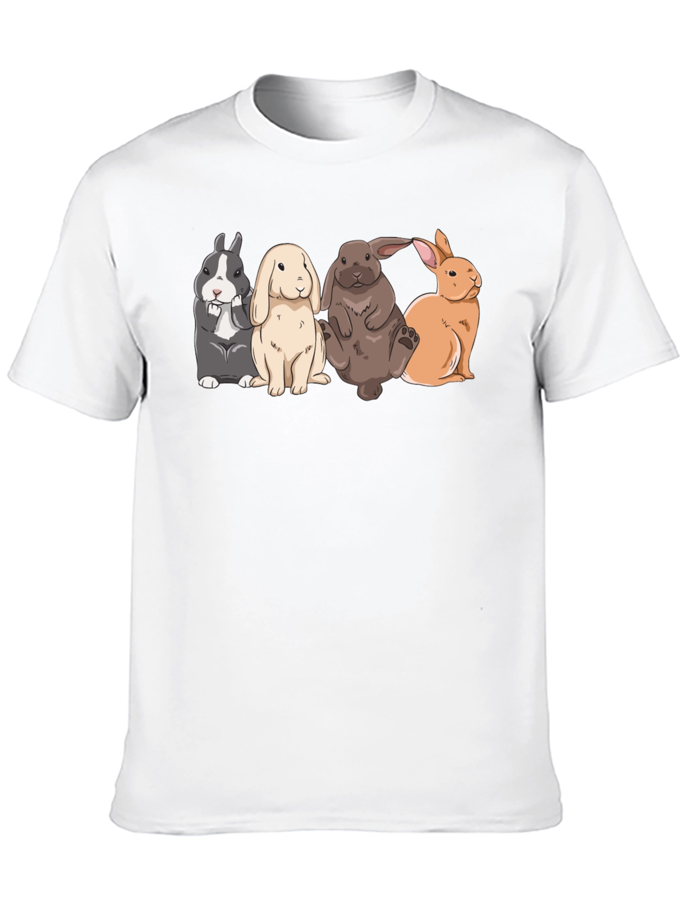 Cute Rabbits T-Shirt | Black Tee