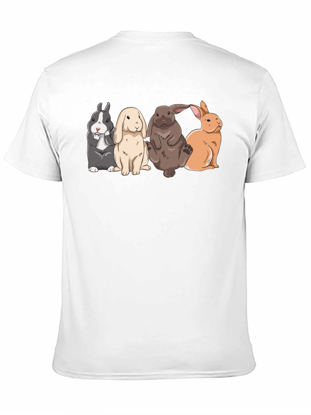 Cute Rabbits T-Shirt | Black Tee