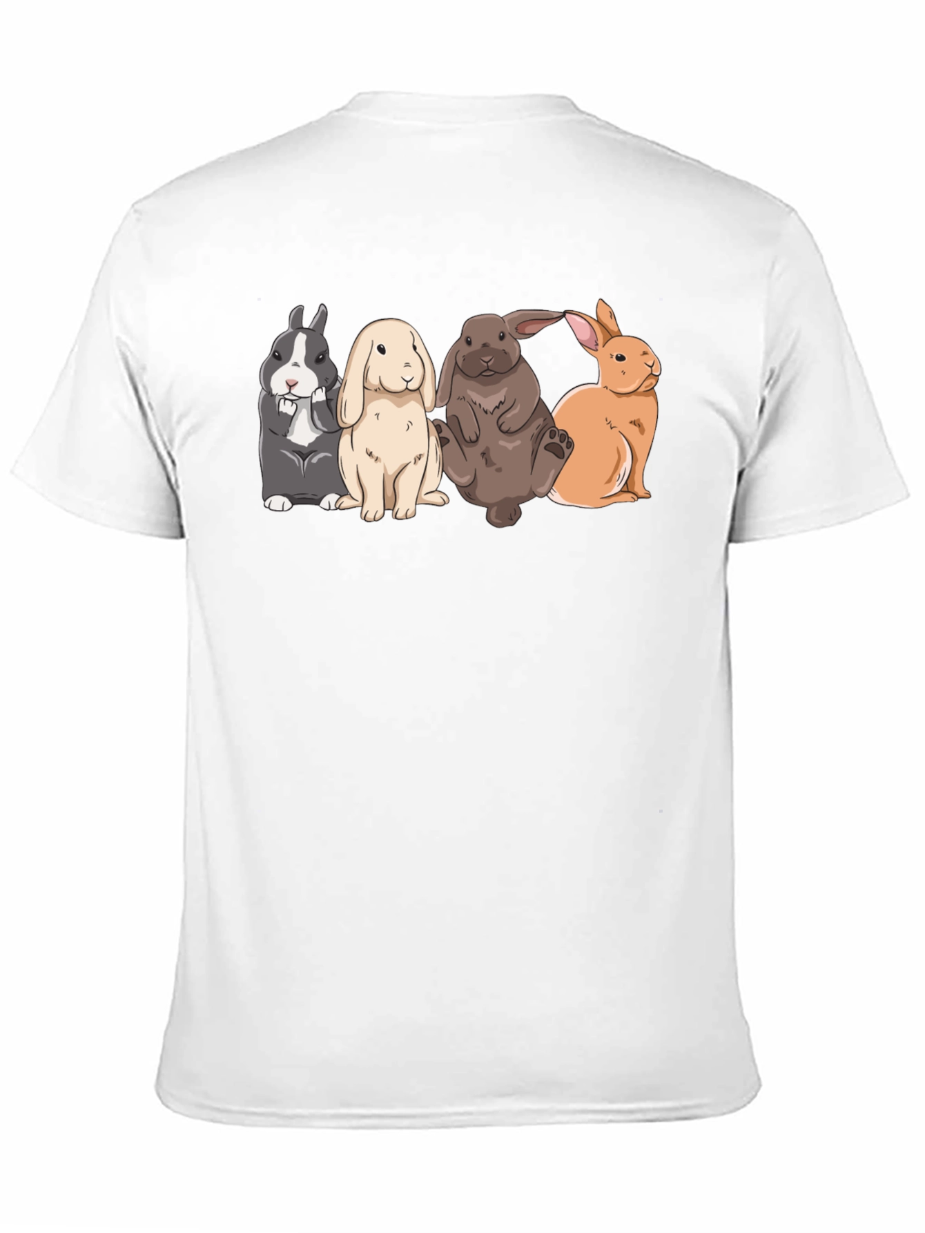 Cute Rabbits T-Shirt | Black Tee