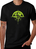 Adventure Compass Graphic T-Shirt - Black