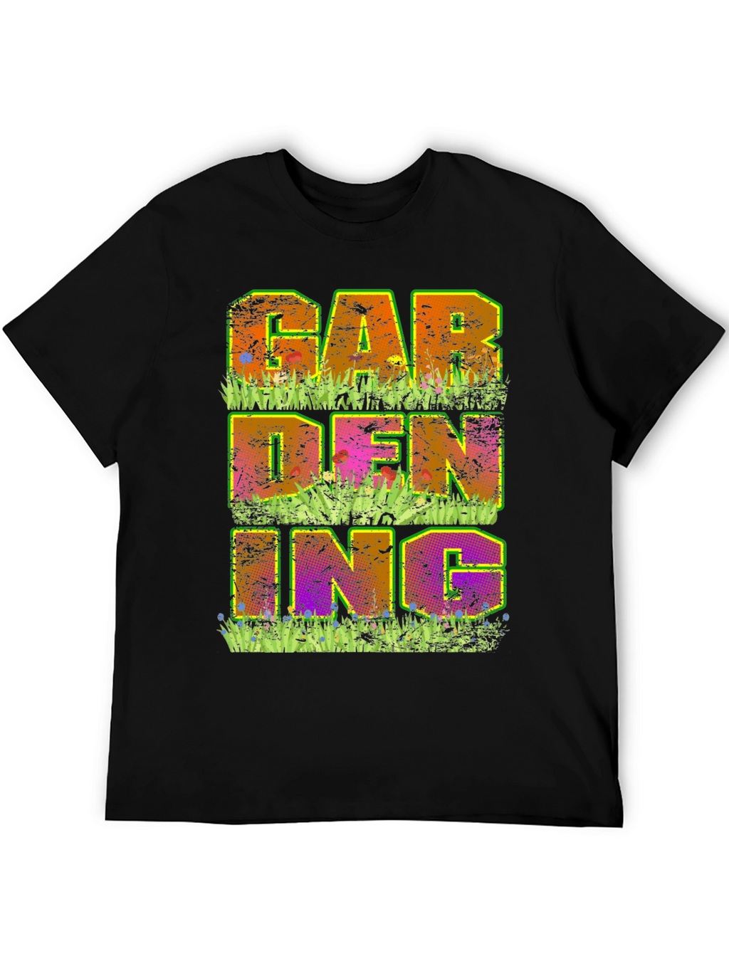Gardening Graphic T-Shirt - Mens Black Tee