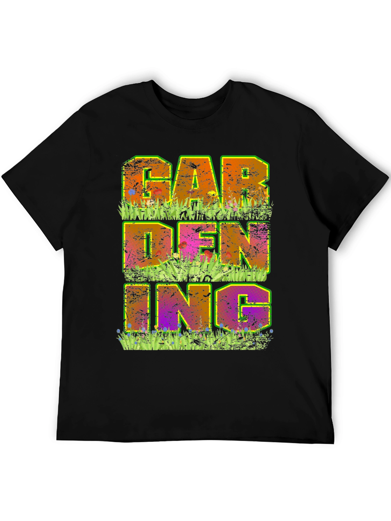 Gardening Graphic T-Shirt - Mens Black Tee