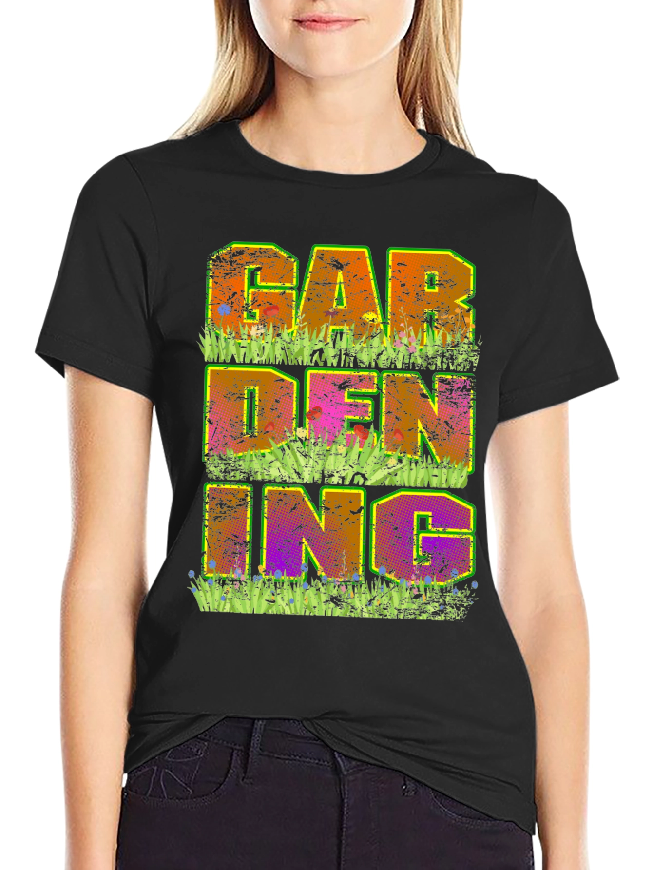 Gardening Graphic T-Shirt - Mens Black Tee