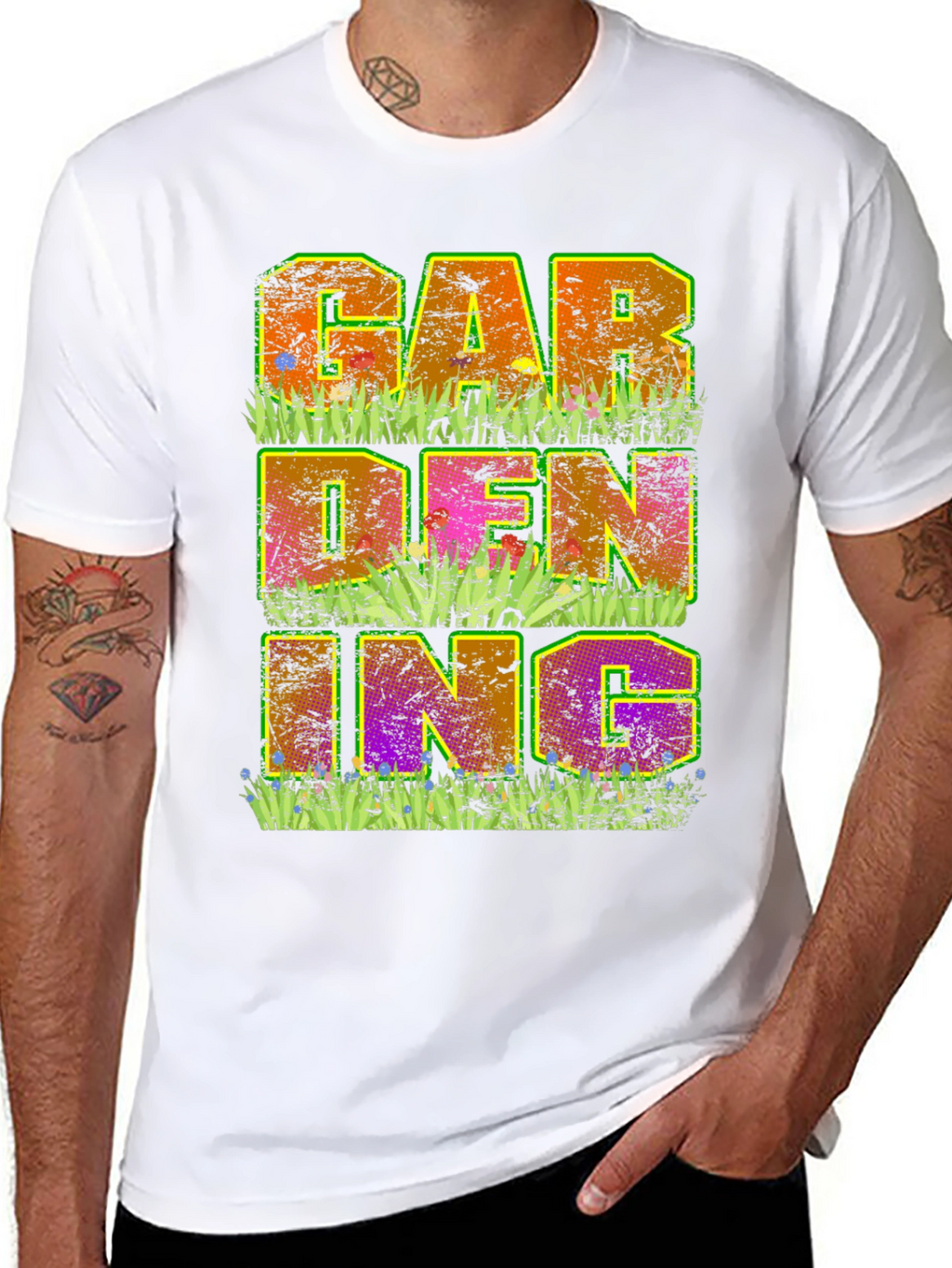 Gardening Graphic T-Shirt - Mens Black Tee