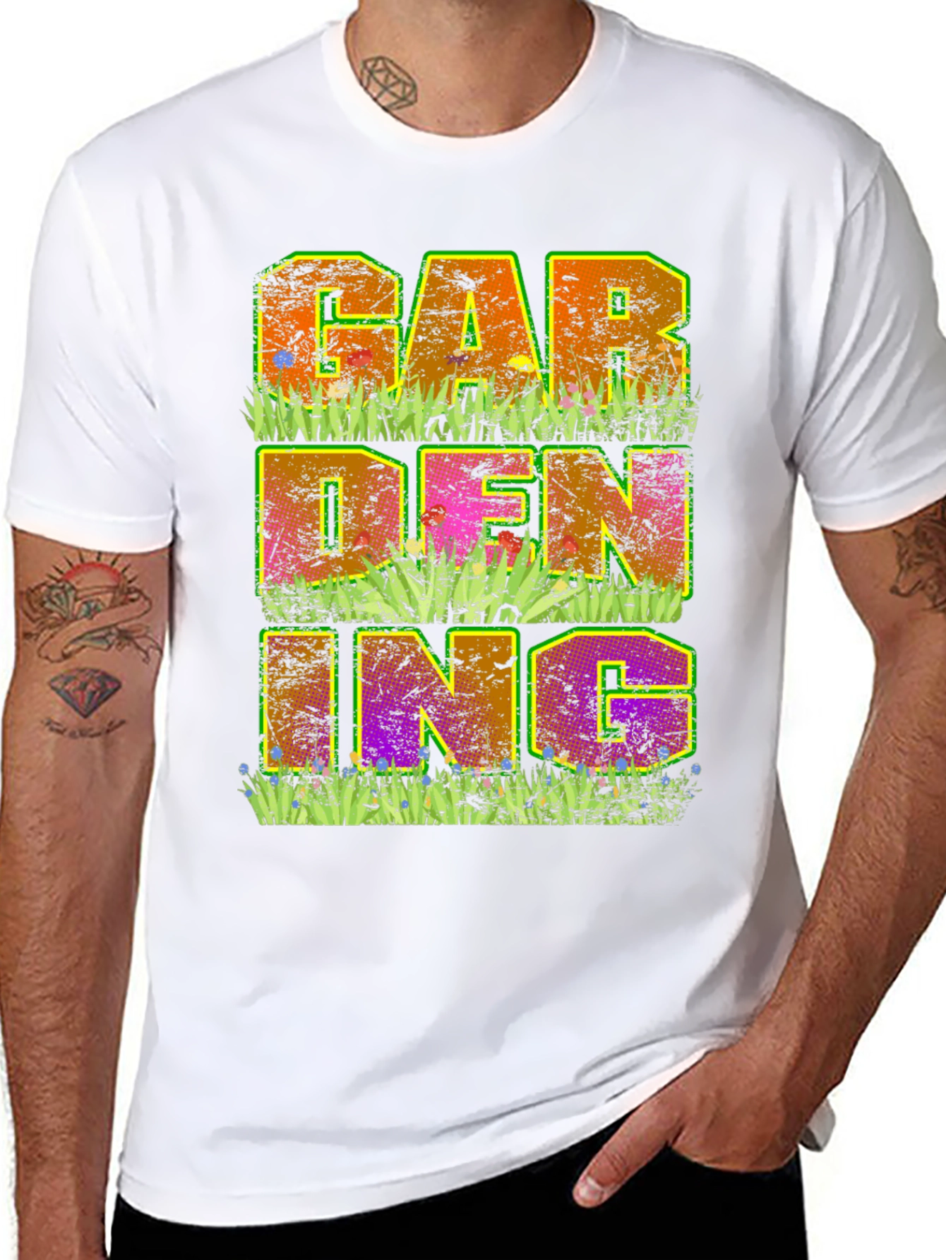 Gardening Graphic T-Shirt - Mens Black Tee