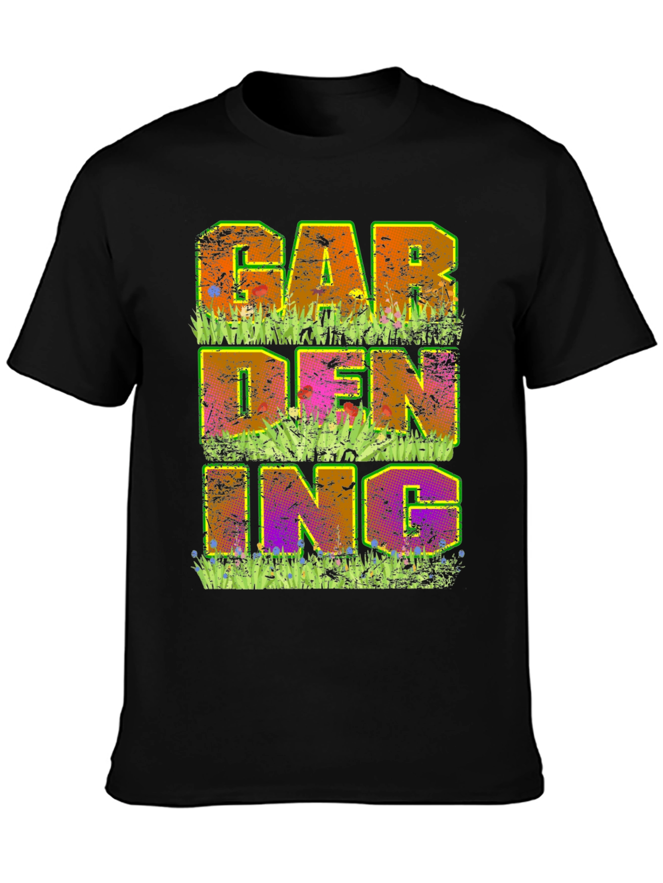 Gardening Graphic T-Shirt - Mens Black Tee