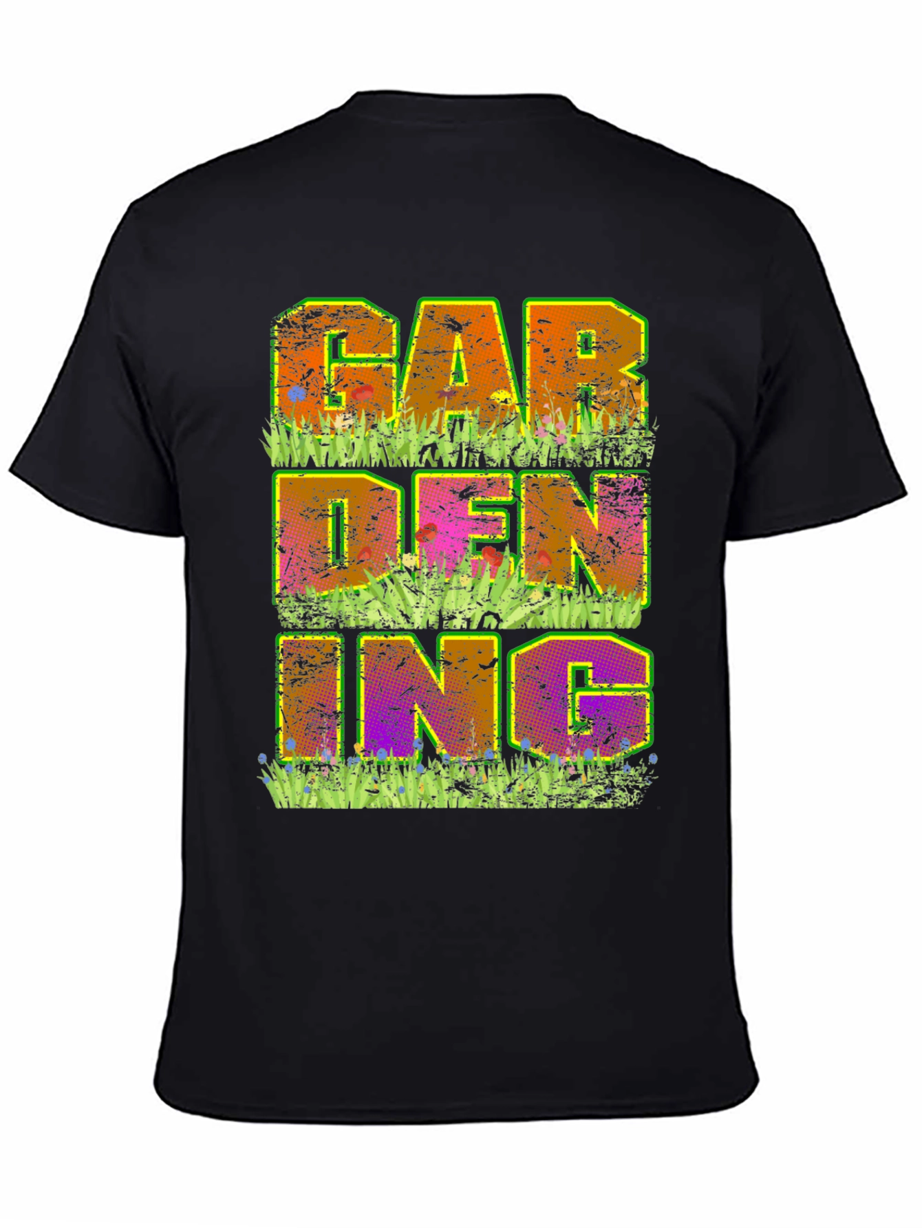 Gardening Graphic T-Shirt - Mens Black Tee