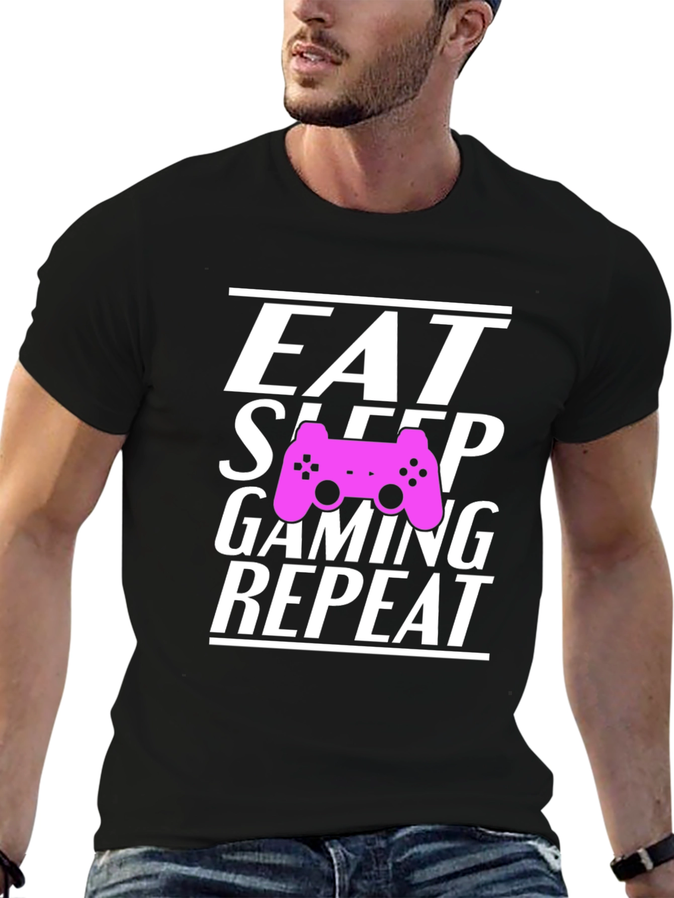 Eat Sleep Gaming Repeat Gamer T-Shirt