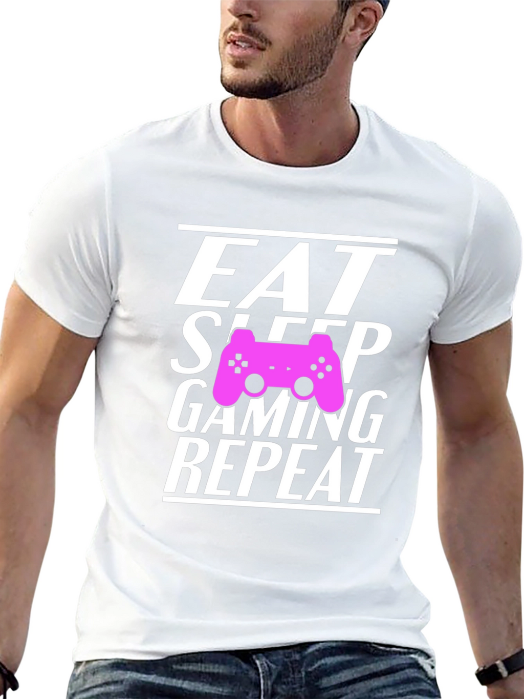 Eat Sleep Gaming Repeat Gamer T-Shirt