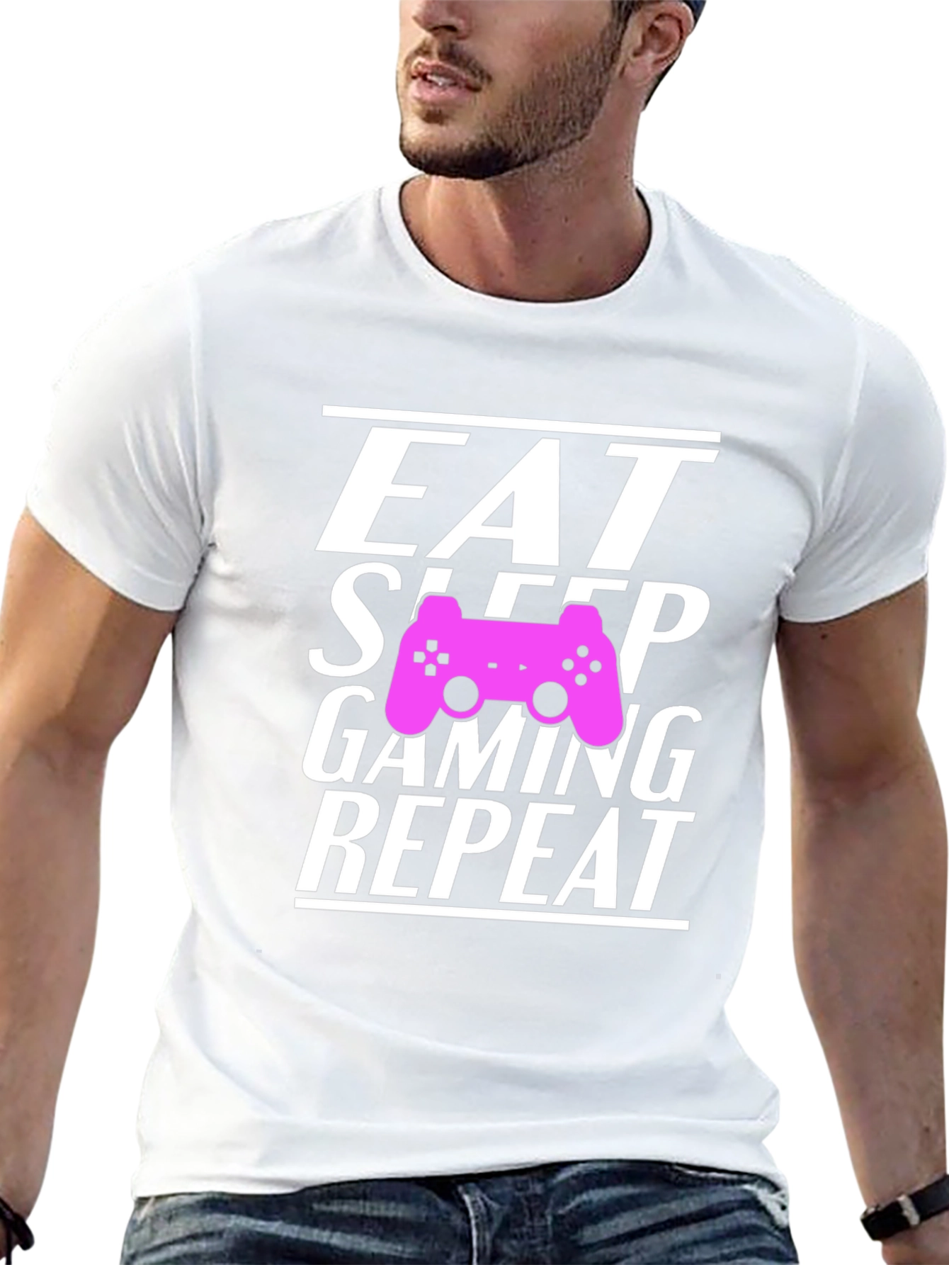 Eat Sleep Gaming Repeat Gamer T-Shirt