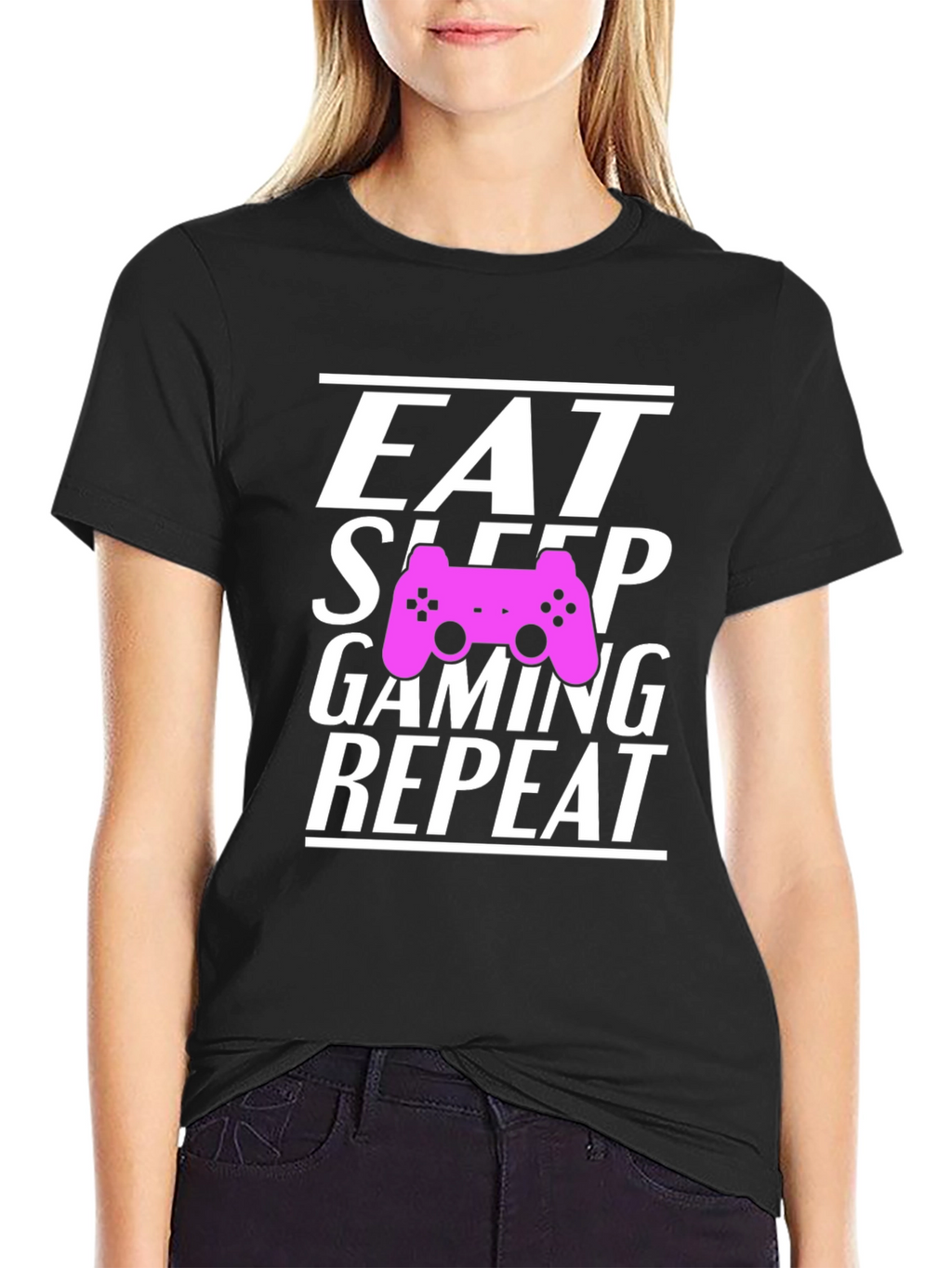 Eat Sleep Gaming Repeat Gamer T-Shirt
