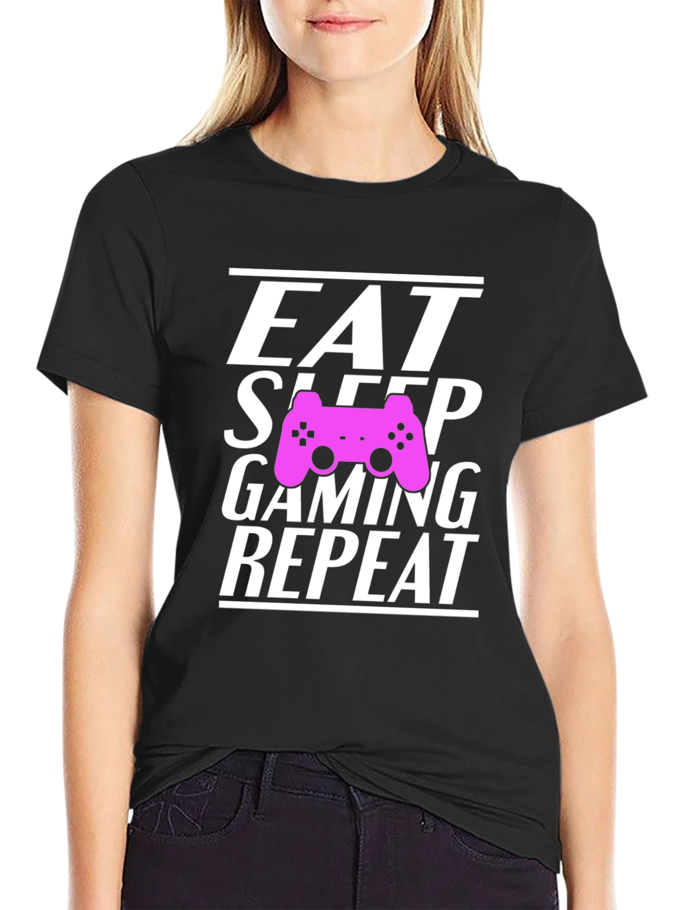 Eat Sleep Gaming Repeat Gamer T-Shirt