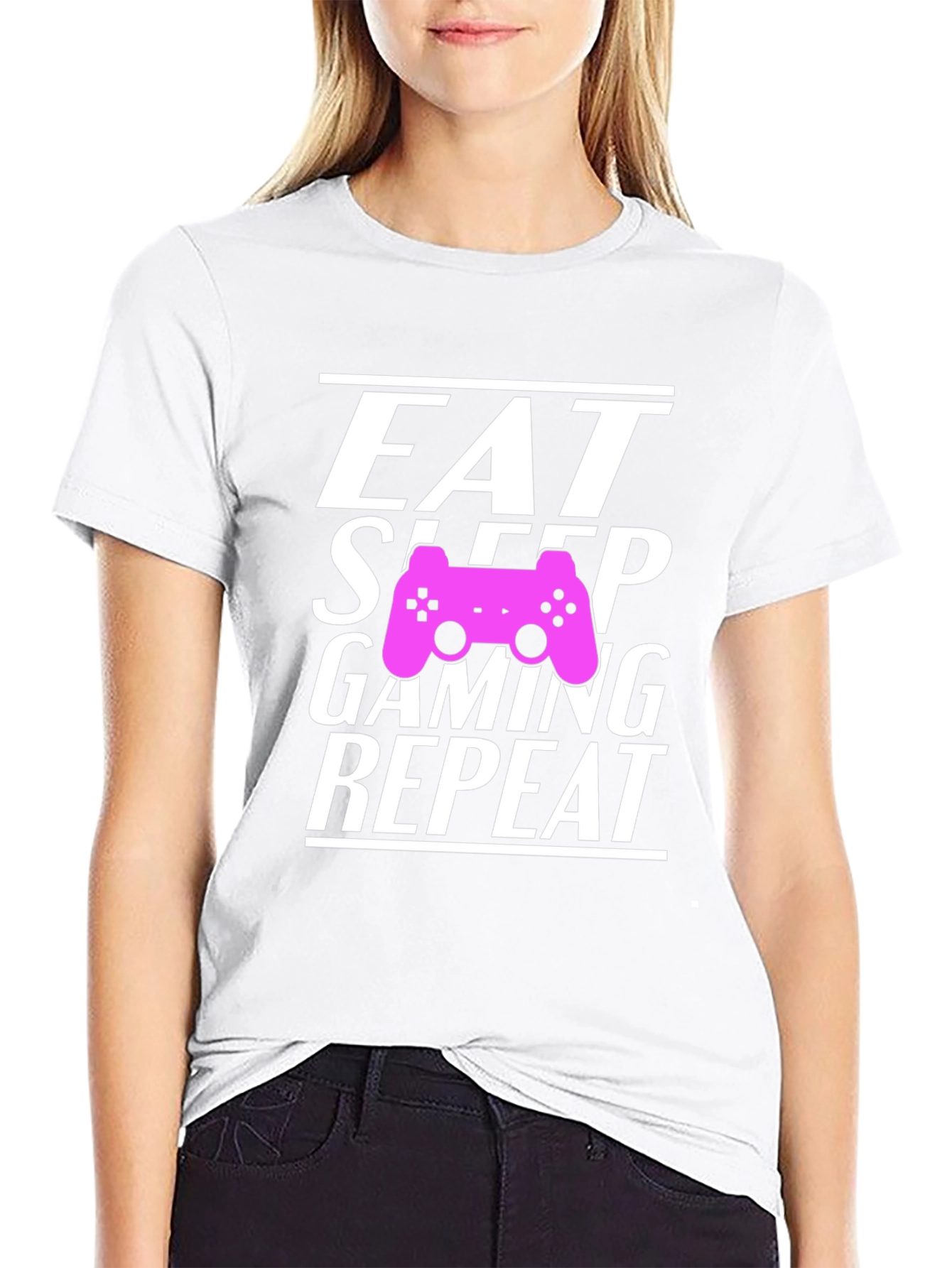 Eat Sleep Gaming Repeat Gamer T-Shirt