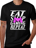 Eat Sleep Gaming Repeat Gamer T-Shirt