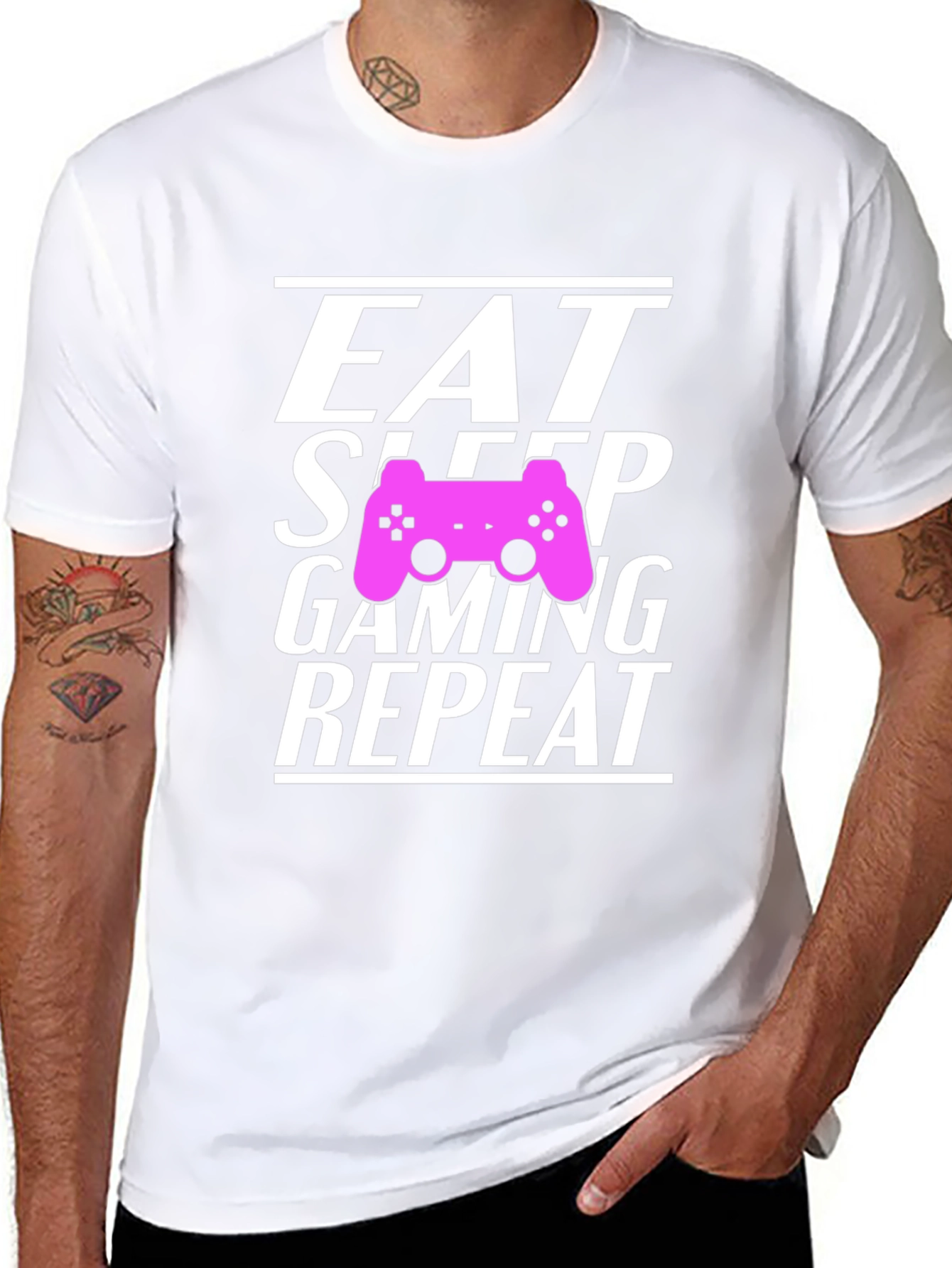 Eat Sleep Gaming Repeat Gamer T-Shirt
