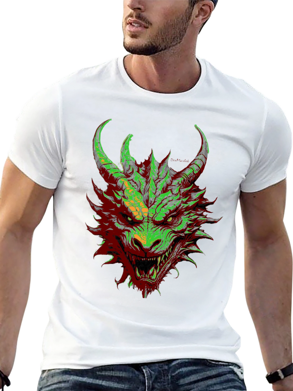 Dragon Graphic Tee - Mens Black T-Shirt