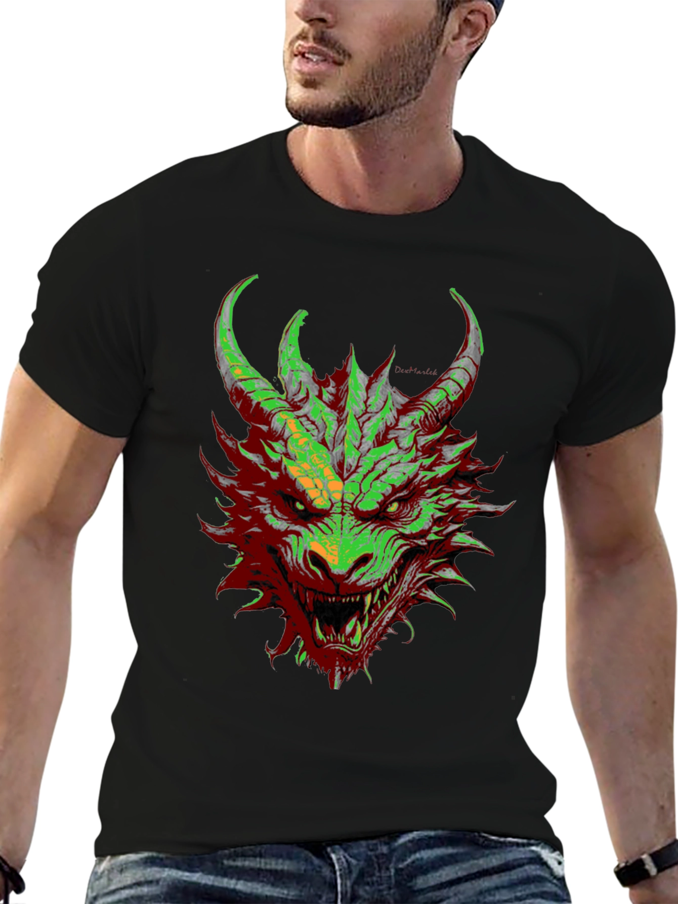 Dragon Graphic Tee - Mens Black T-Shirt