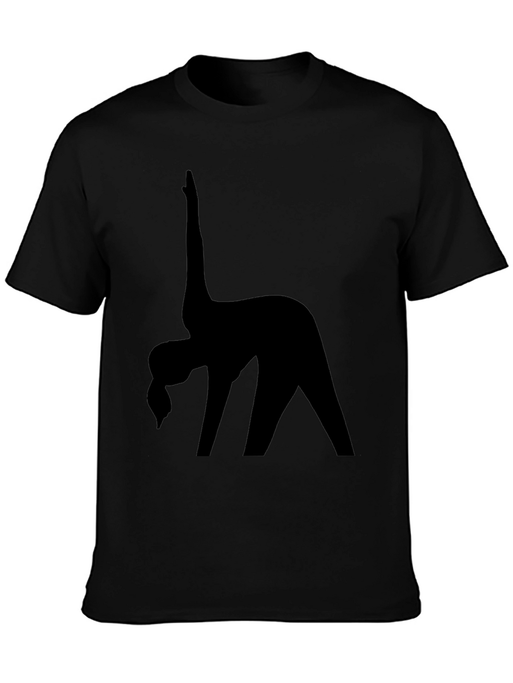 Black Yoga Silhouette T-Shirt