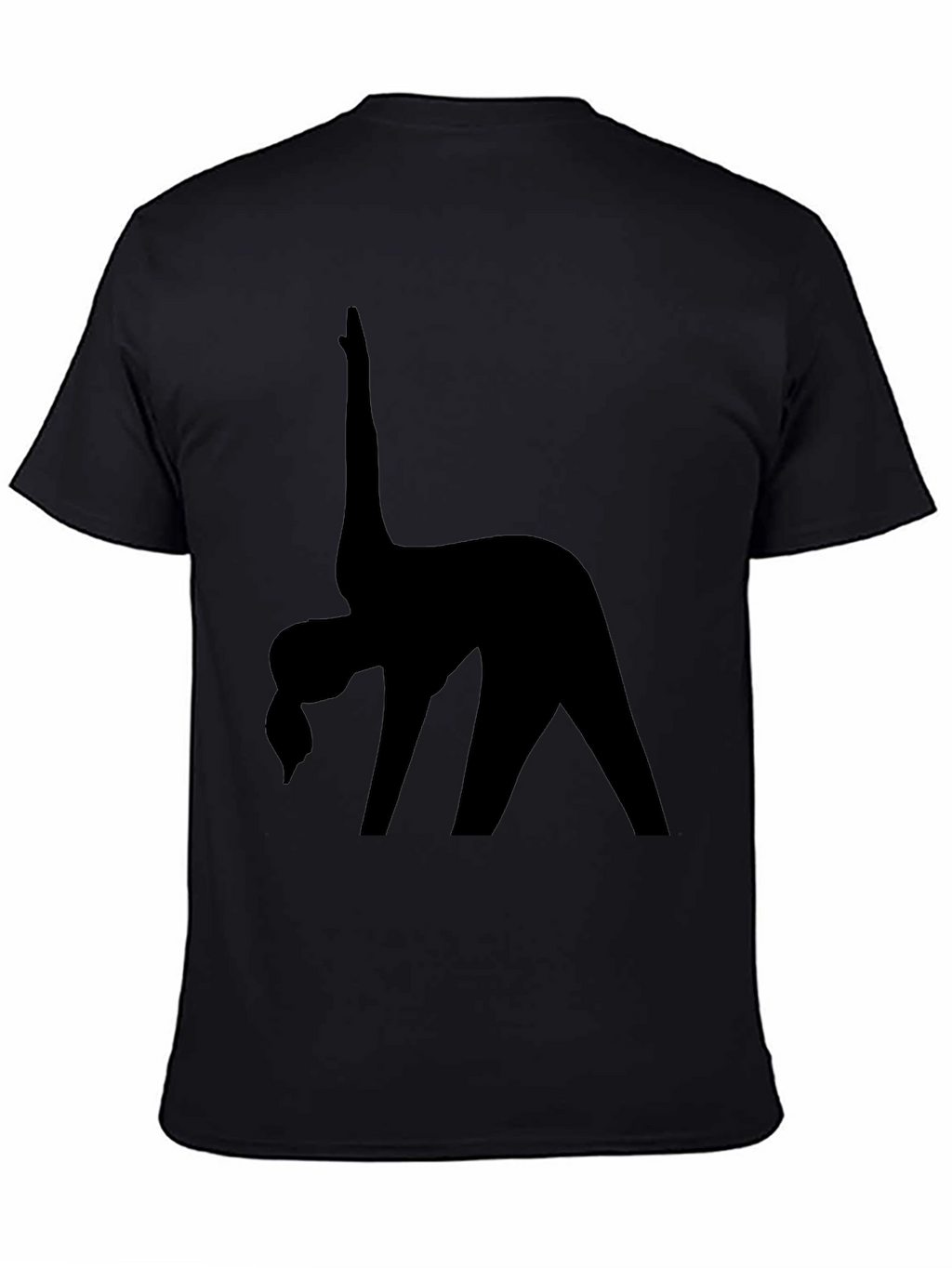 Black Yoga Silhouette T-Shirt
