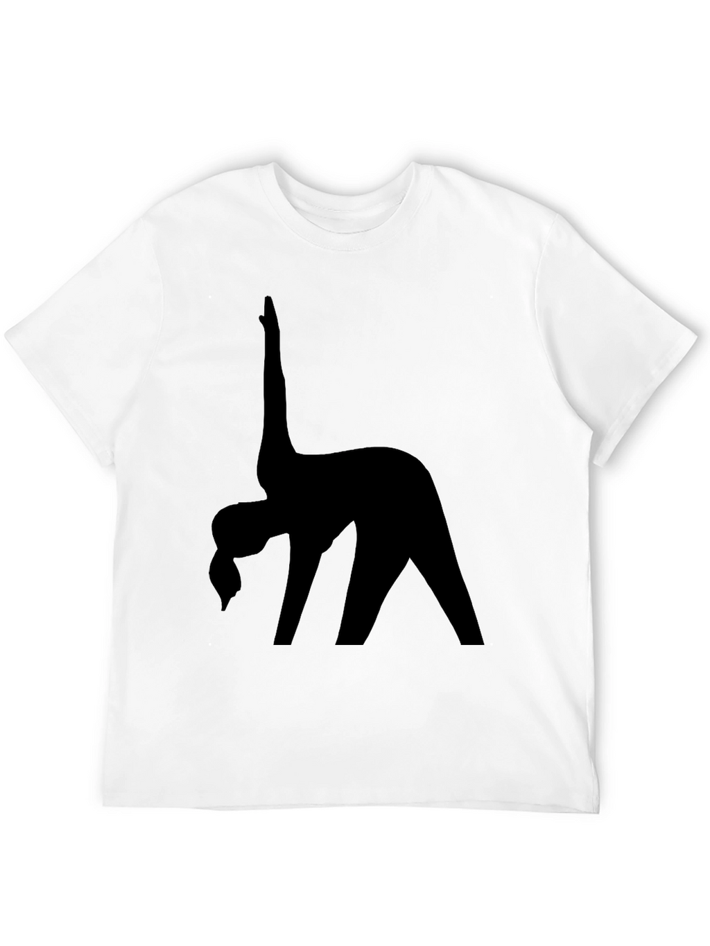 Black Yoga Silhouette T-Shirt