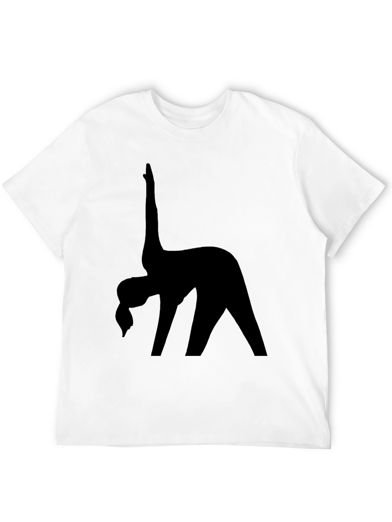 Black Yoga Silhouette T-Shirt