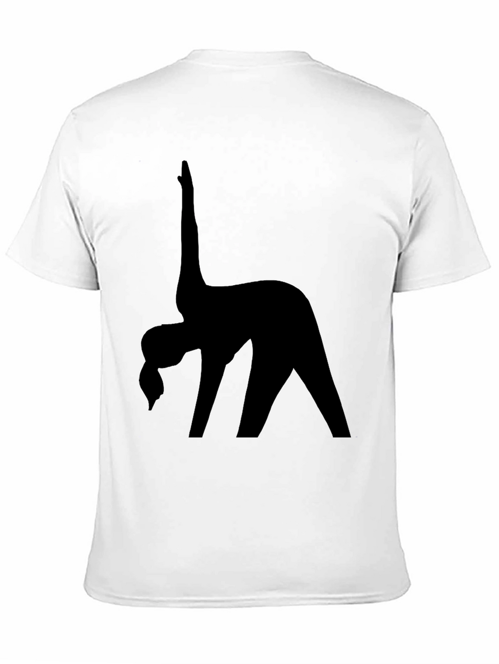 Black Yoga Silhouette T-Shirt