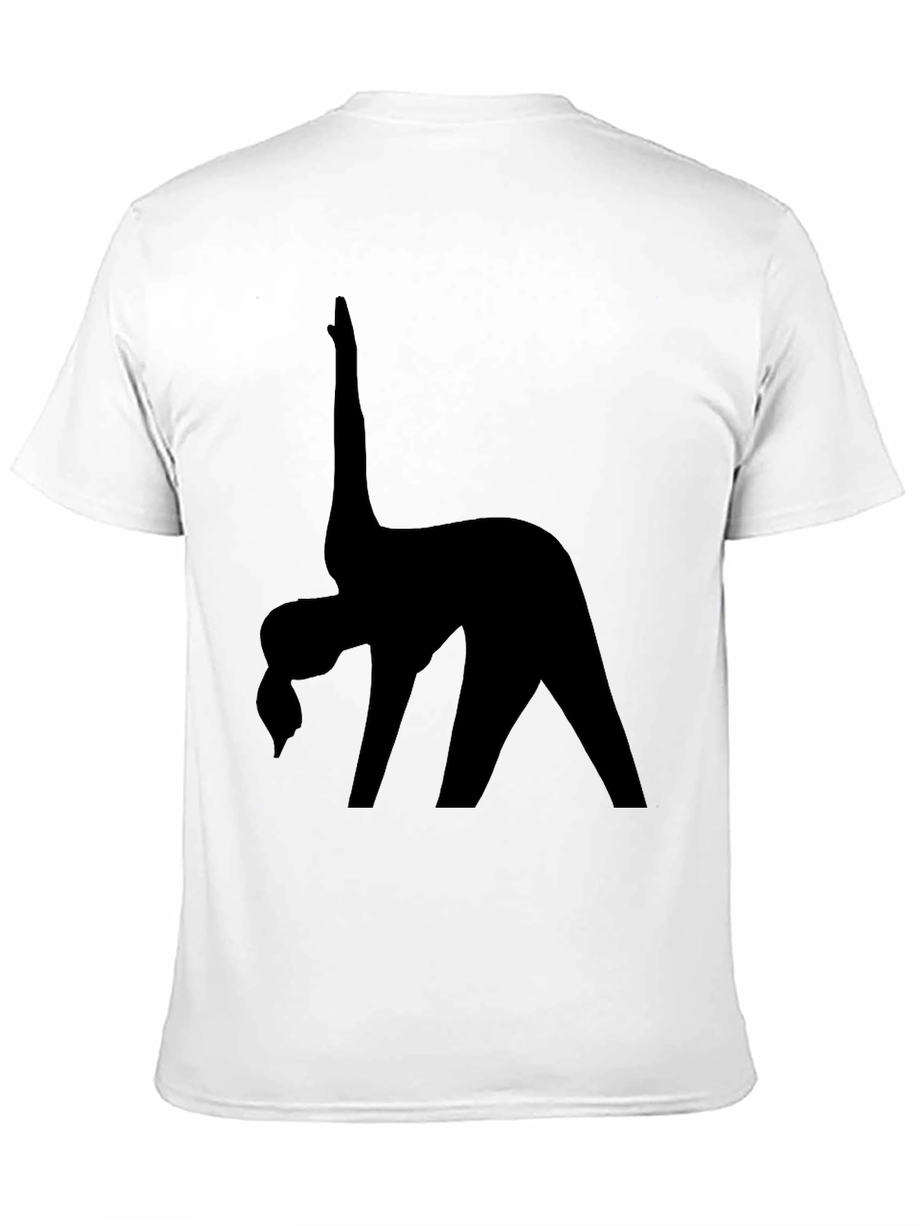 Black Yoga Silhouette T-Shirt
