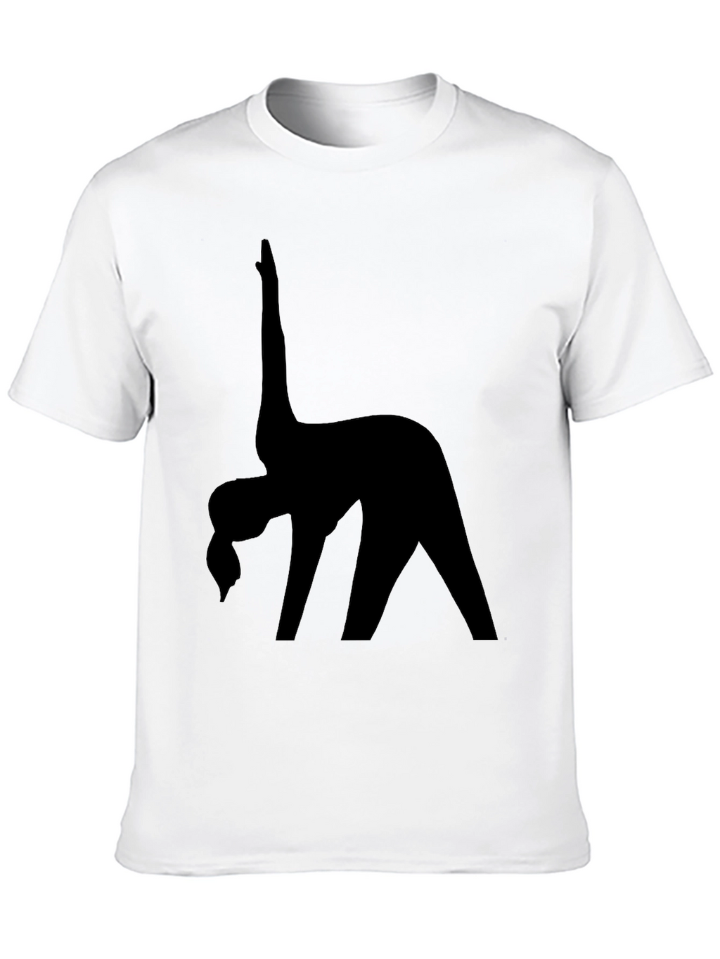 Black Yoga Silhouette T-Shirt