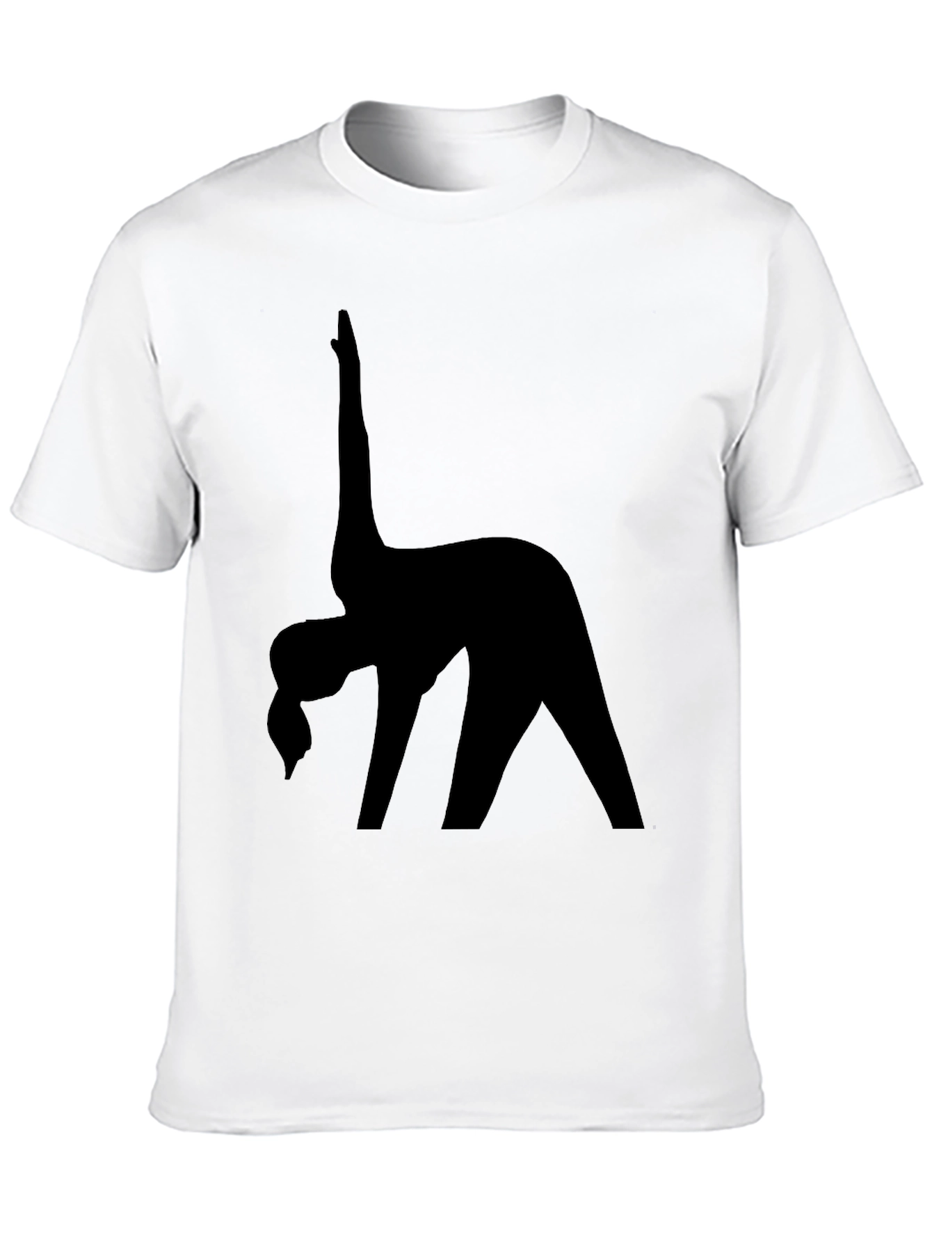 Black Yoga Silhouette T-Shirt