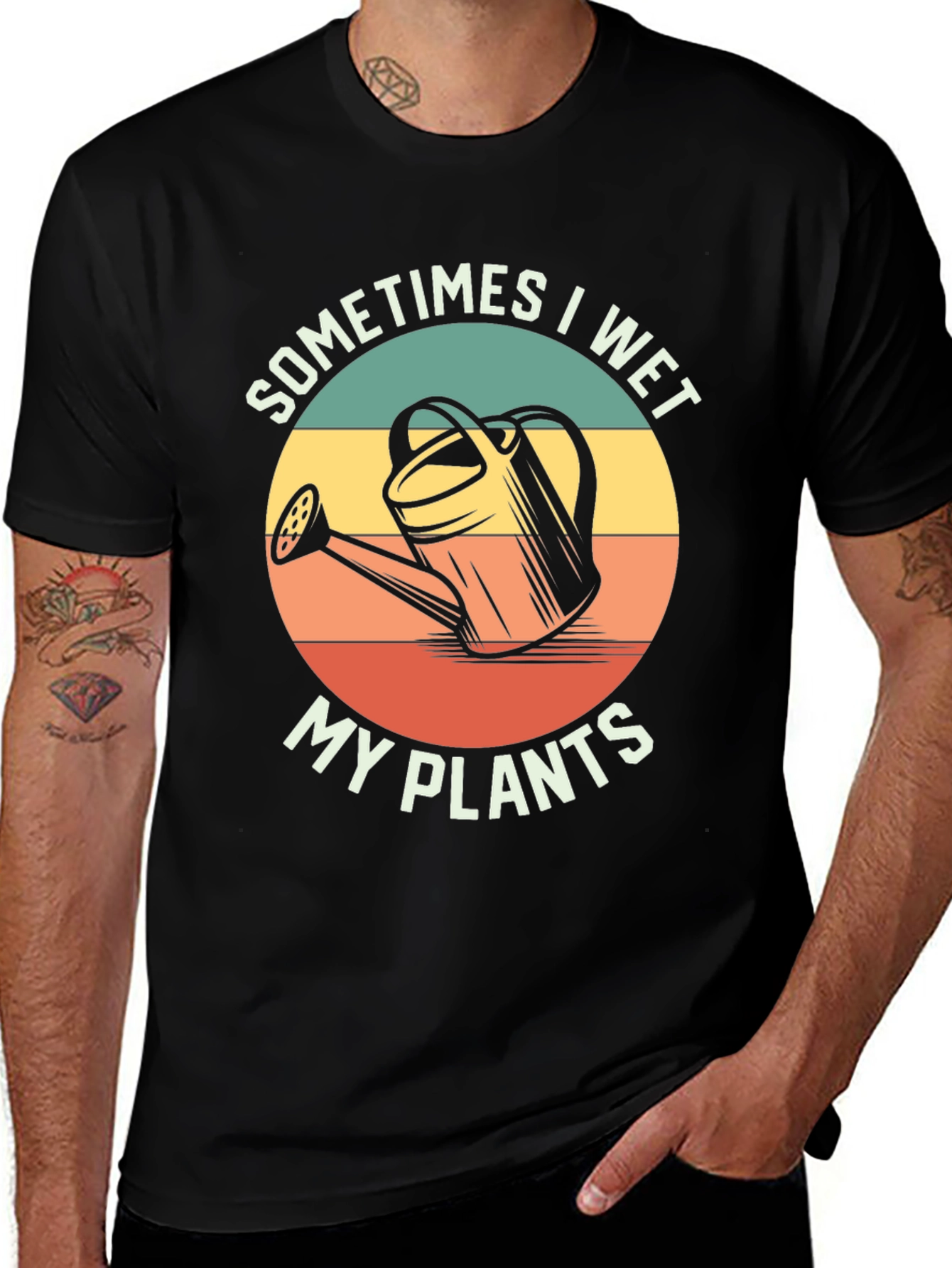 Funny Gardening T-Shirt - Sometimes I Wet My Plants
