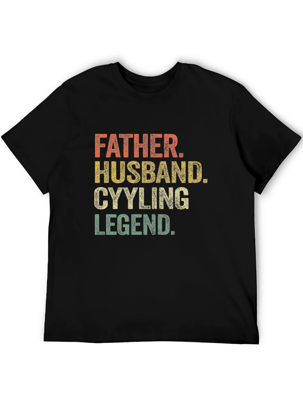 Father Husband Cycling Legend Graphic T-Shirt
