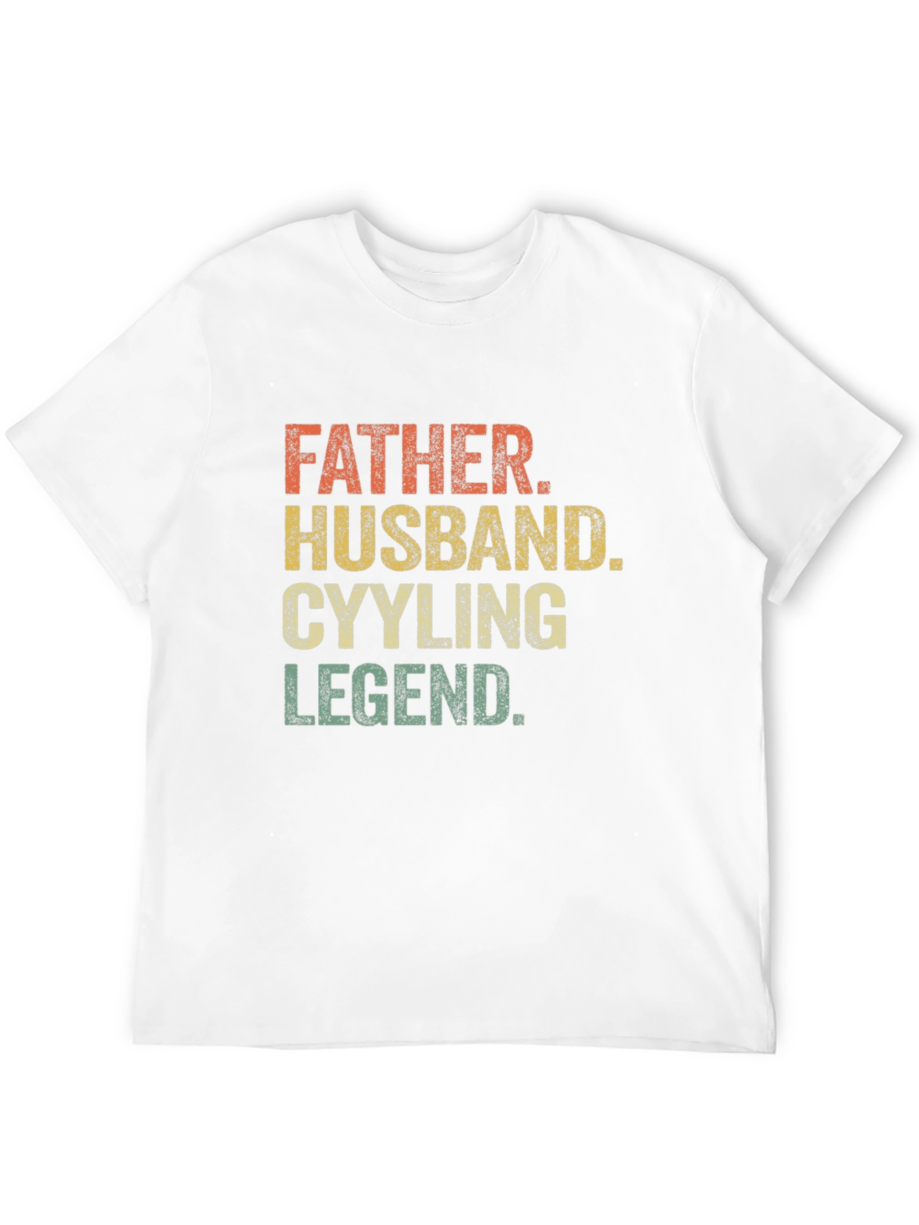 Father Husband Cycling Legend Graphic T-Shirt