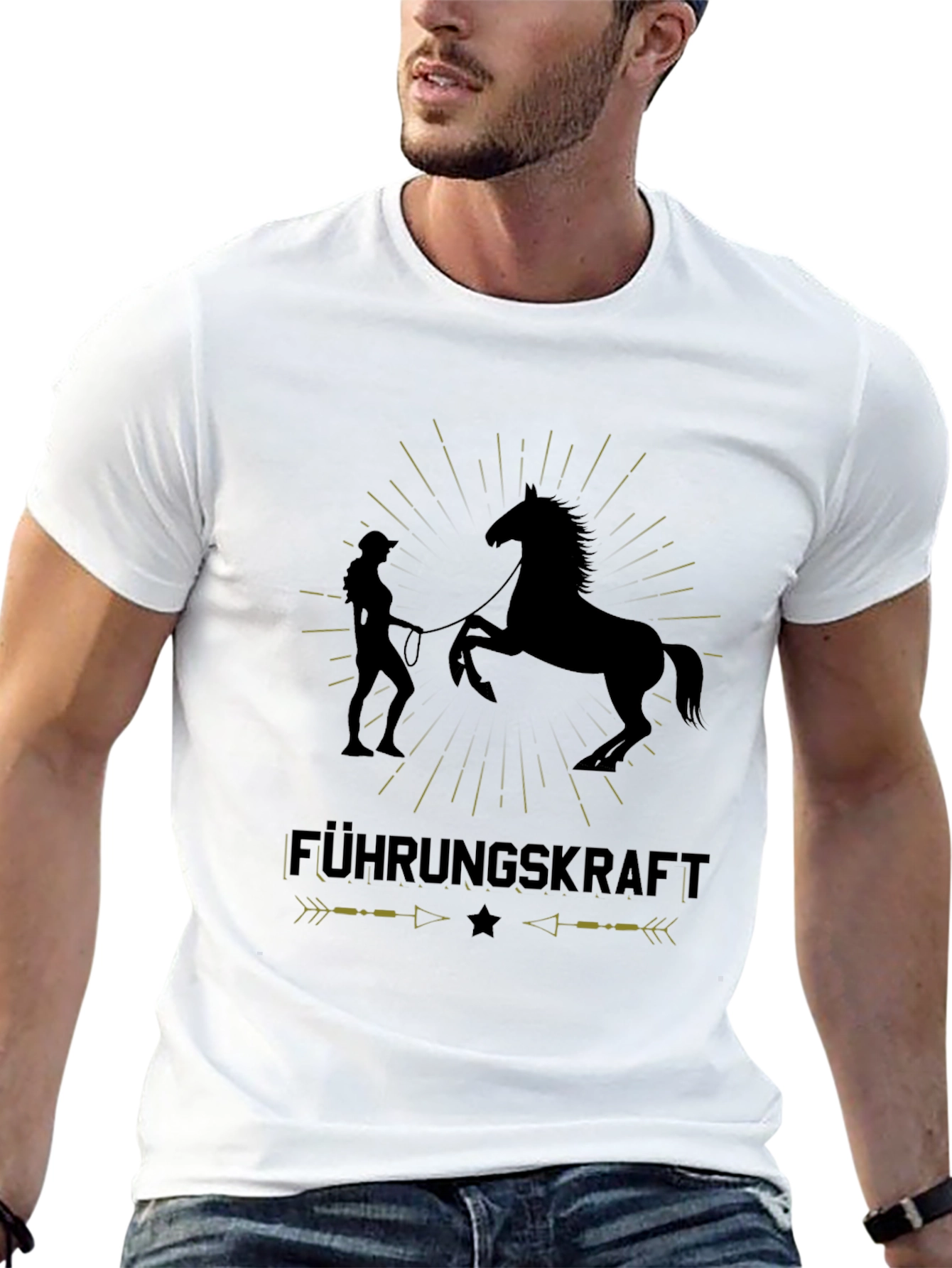 Führungskraft Horse T-Shirt: Equestrian Leadership Tee