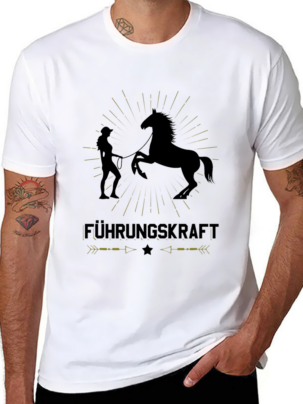 Führungskraft Horse T-Shirt: Equestrian Leadership Tee