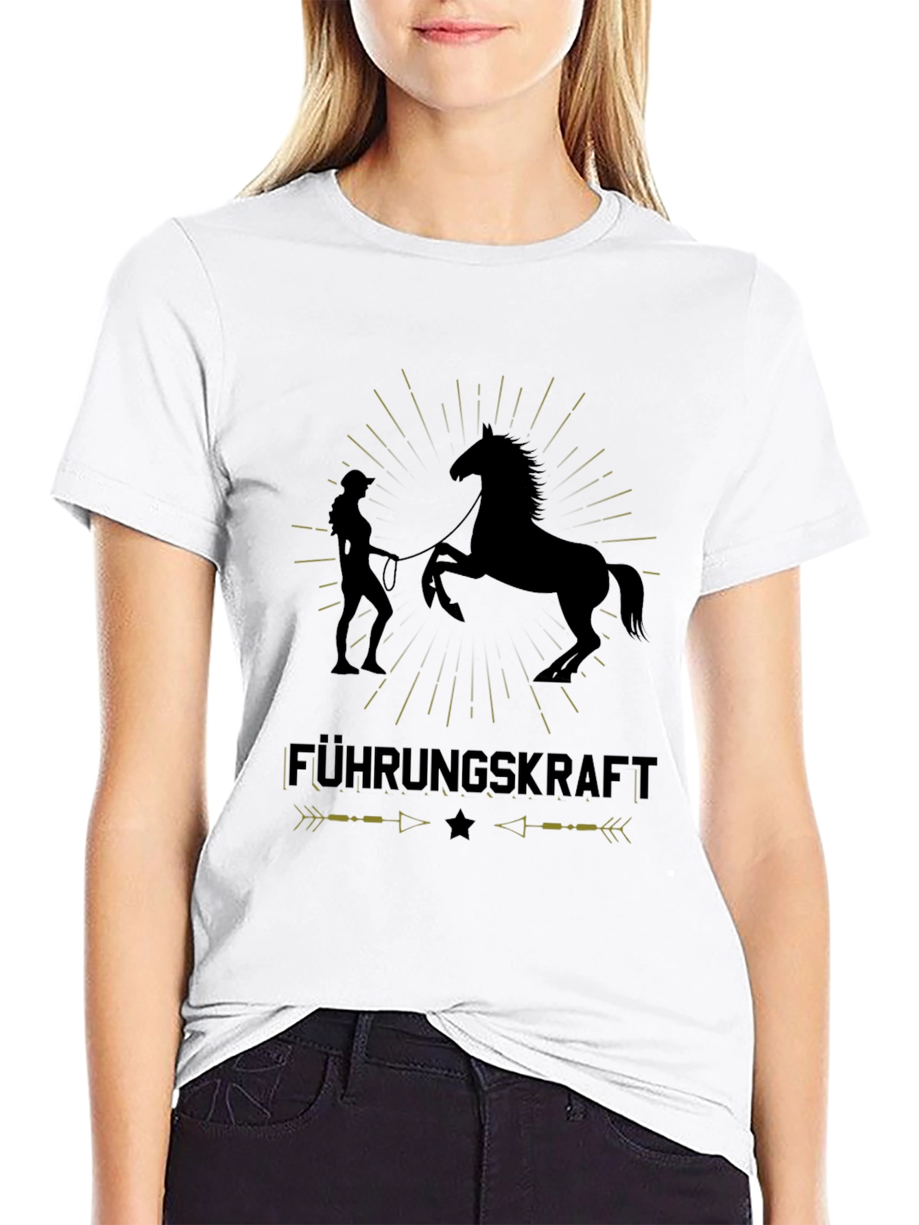 Führungskraft Horse T-Shirt: Equestrian Leadership Tee