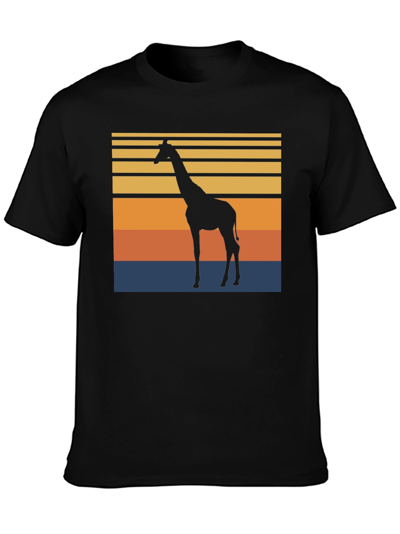 Giraffe Sunset Graphic Tee