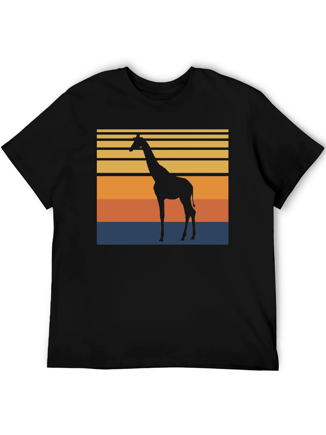 Giraffe Sunset Graphic Tee