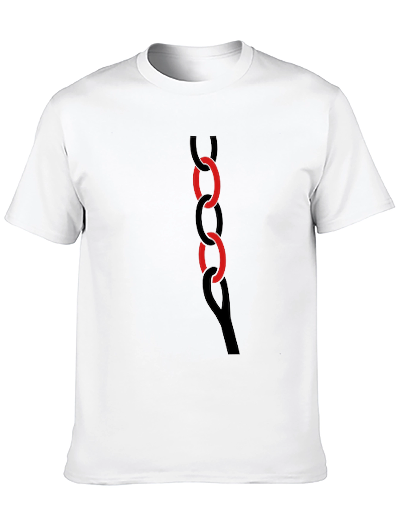 Black Chain Link Graphic Tee