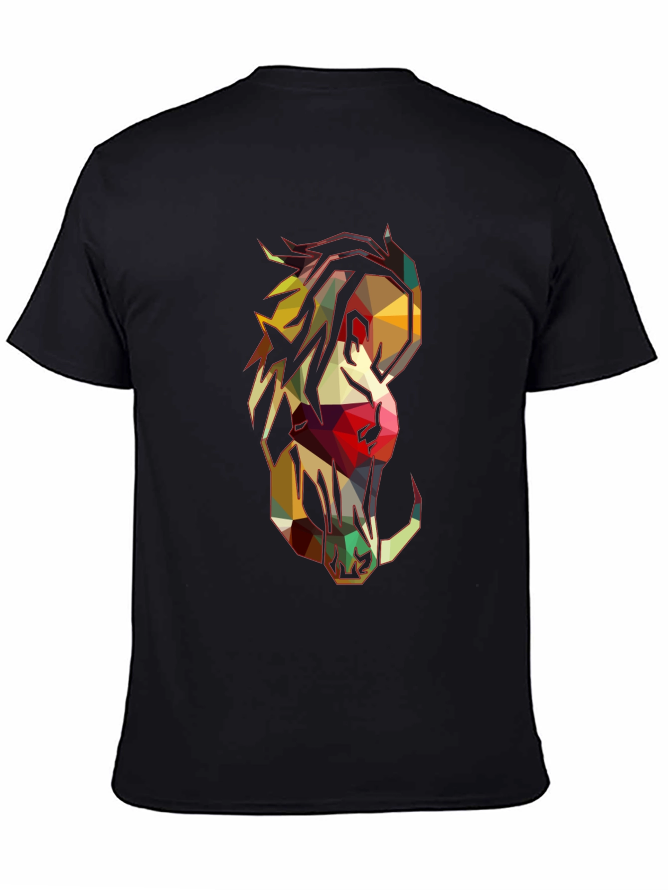 Geometric Horse Graphic Tee - Modern Style